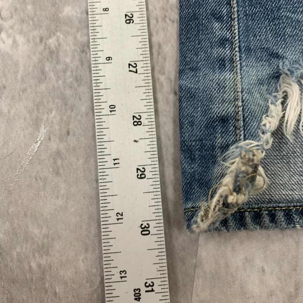 Guess Jeans Mens 34 Distressed Whisker Fade Designer Boot Cut Falcon Slim Y2K
